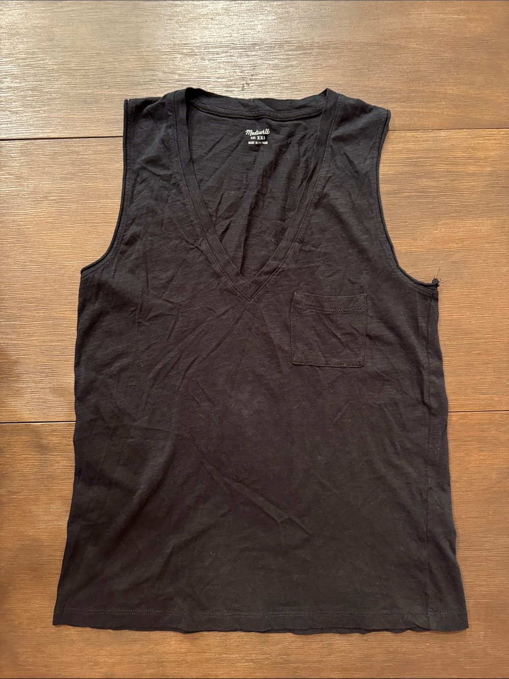 Madewell 100% Cotton Black Tank